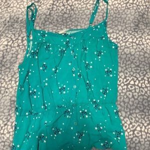 Spaghetti strap navy shirt 💚